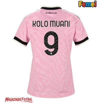 Juventus Randal Kolo Muani #9 Tricou Fotbal Replică 2026-27 Femei Deplasare